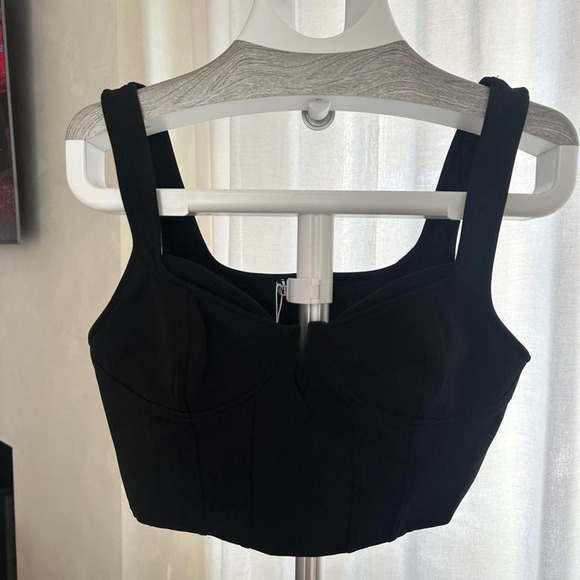 Zara Corset Top in Black size Large NWT - Picture 1 of 5